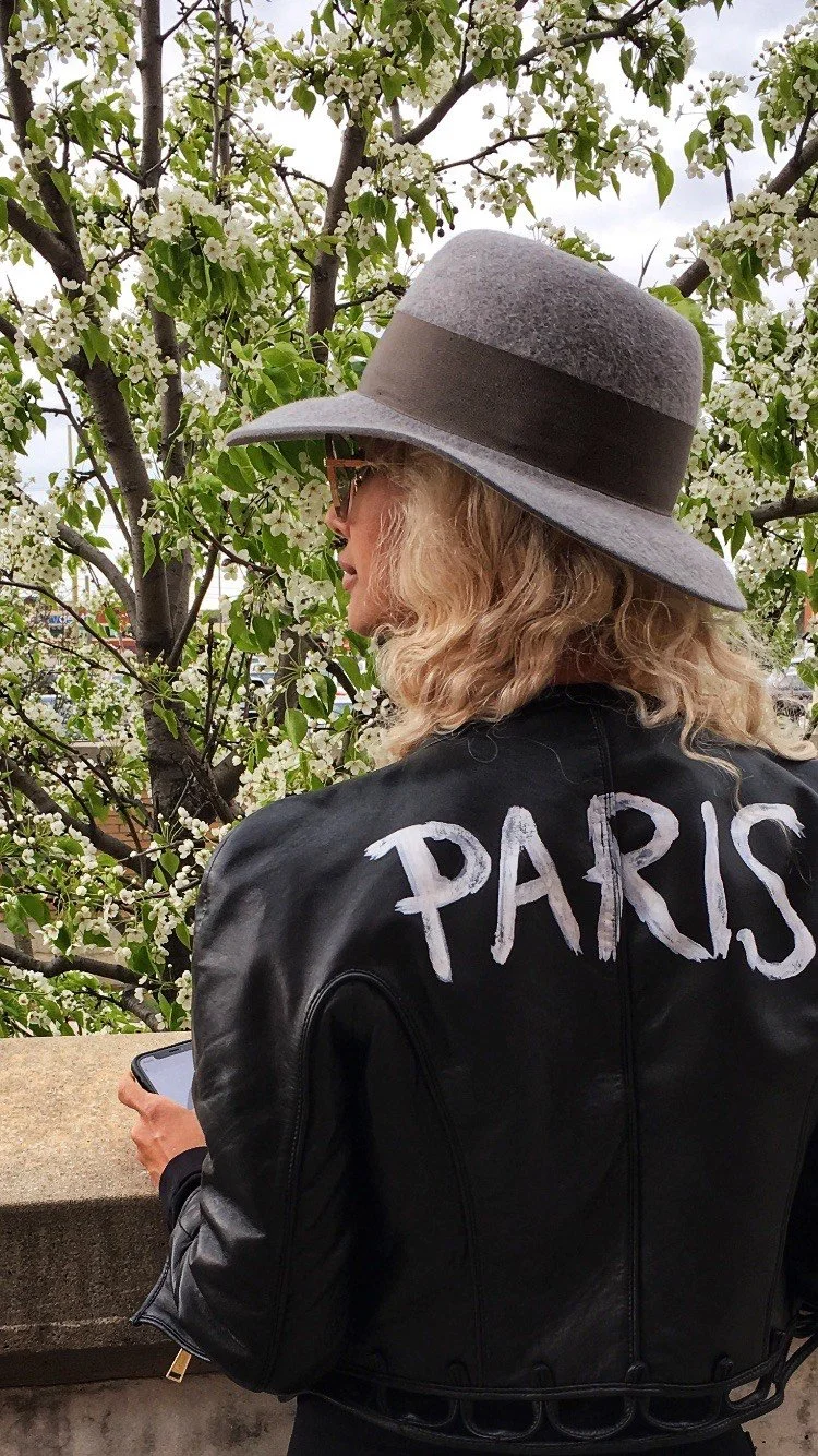 Ryan Joseph - CUSTOM PAINTED BALMAIN LEATHER JACKET